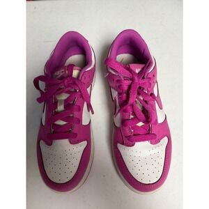 Nike Dunk Low GS Active Fuchsia White Pink Sneakers FJ0704-100 Kids Size 4Y